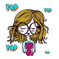 At Work Girl Sticker