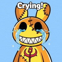 RugDollz crying tears emotional heartbroken GIF