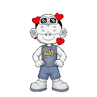 Rebel Heart Star Wars Love Sticker by Zhot Shop