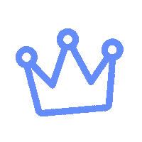 Ladyship Crown Blue Sticker by Ladyship