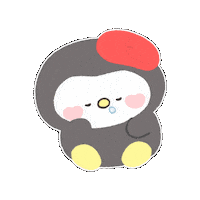 Sleep Penguin Sticker