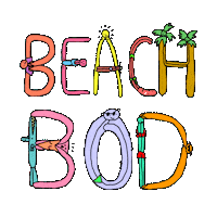 summer beach Sticker by BuzzFeed Animation
