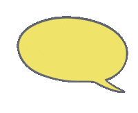 Yellow Balloon Speech Bubble Sticker by Snooze Kittens