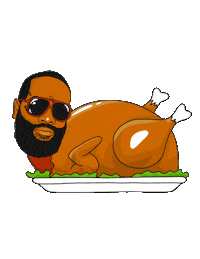 rappersasfood food thanksgiving turkey rappers Sticker