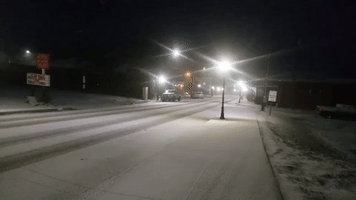 Snow Covers Roads in Western Pennsylvania