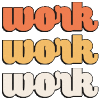 Tired Work Work Work Sticker