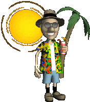 summer beach Sticker