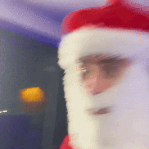 filsdelachance christmas santa santa claus side eye GIF