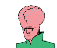 huyhasbeen brain super brain Sticker
