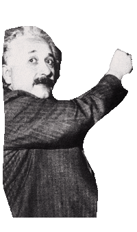 Albert Einstein Physics Sticker by Eleonora Svanberg