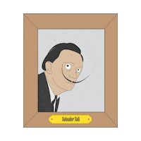tijmeninspace salvador dali salvadordali Sticker