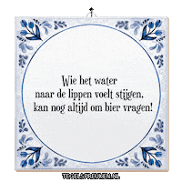 Water Humor Sticker by Tegelspreuken.nl