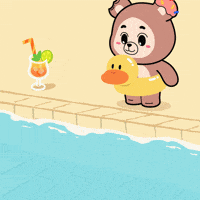 Pool Party Summer GIF by Beraji Bears