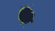 dedeium trippy alien bomb saturn GIF