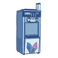 Helado Sticker by ILUMI Equipamiento Comercial