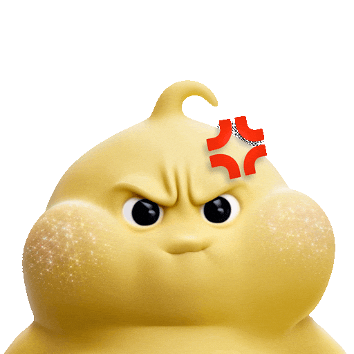 Angry Chill Sticker by Butter baby