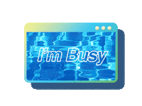 Water Im Busy Sticker by Lois Hopwood