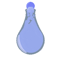 MonMora blue drink magic witch Sticker