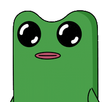 Hear Me Out Big Eyes Sticker by fwogs