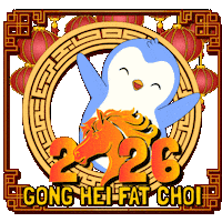 Chinese New Year Penguin Sticker by Pudgy Penguins