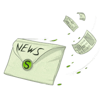 spunktonline illustration news owl agentur Sticker