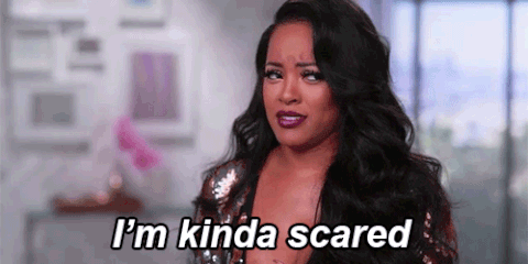 scared basketball wives GIF by VH1