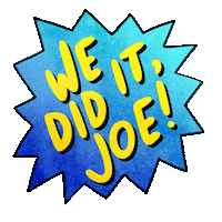 Joe Biden Congrats Sticker by Sarah The Palmer