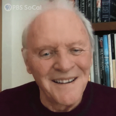 Anthony Hopkins Laughs GIF by PBS SoCal
