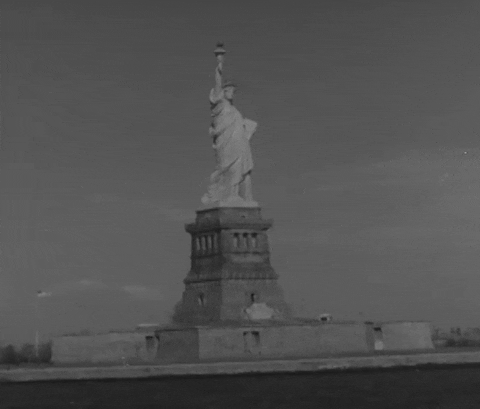 statue of liberty vintage GIF by US National Archives