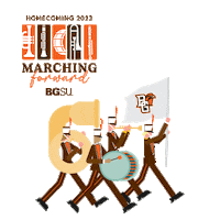 Marching Bowling Green Sticker by Bowling Green State University
