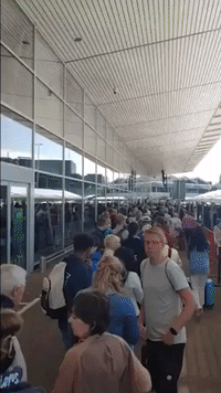 Passengers Face Long Lines at Schiphol Airport