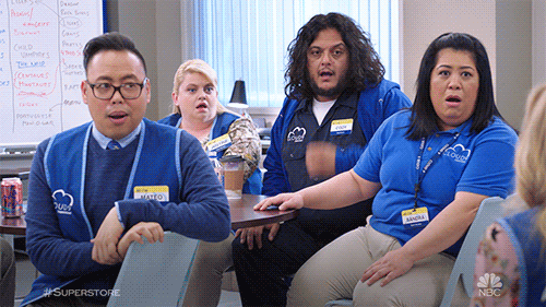 cloud 9 omg GIF by Superstore