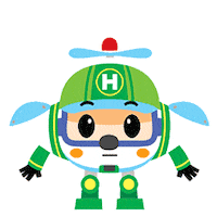 Pardon What Sticker by Robocar POLI