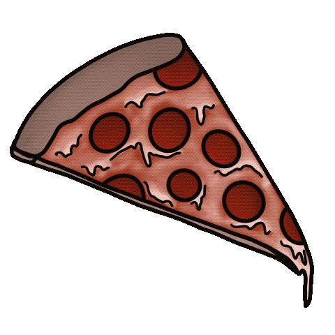 JacknB food pizza yummy eating Sticker