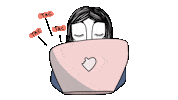 work no Sticker by anchetulil