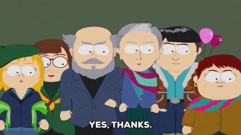 thanks yes GIF by South Park 