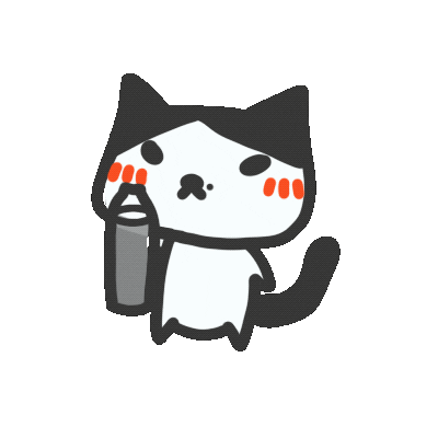Cat Water Sticker by yomoyeah