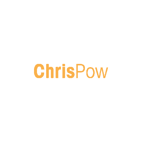 chrispowdesign giphyupload logo chris pow Sticker