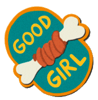 elenamarquezart dog girl sticker good Sticker