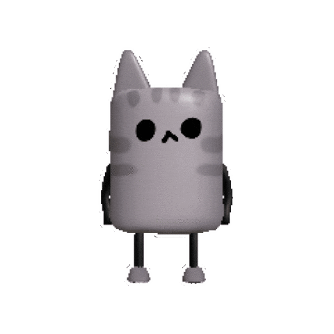 고양이 Marshmallow Sticker