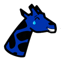 Giraffe Lol Sticker by girafon bleu.