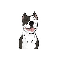 Pablotrials happy dog mamba mambaart Sticker