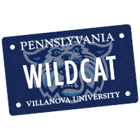 Wild Cat Driver Sticker by Villanova University