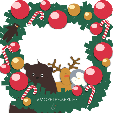 christmas bear Sticker by Lucy & Sam