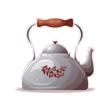 tanyaart giphygifmaker vintage teapot Sticker