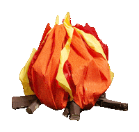 Fire Campfire Sticker by Portland State Graphic Design