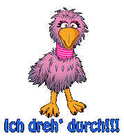 Screwed Up Bird Sticker by Living Puppets