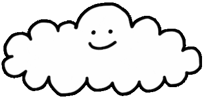 Happy Cloud Sticker by Ruppert Tellac