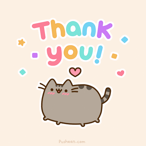 Thankful For All Of You GIF by Pusheen