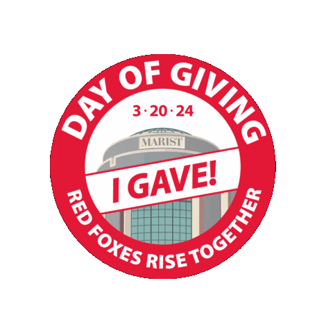 Day Of Giving Sticker by Marist University